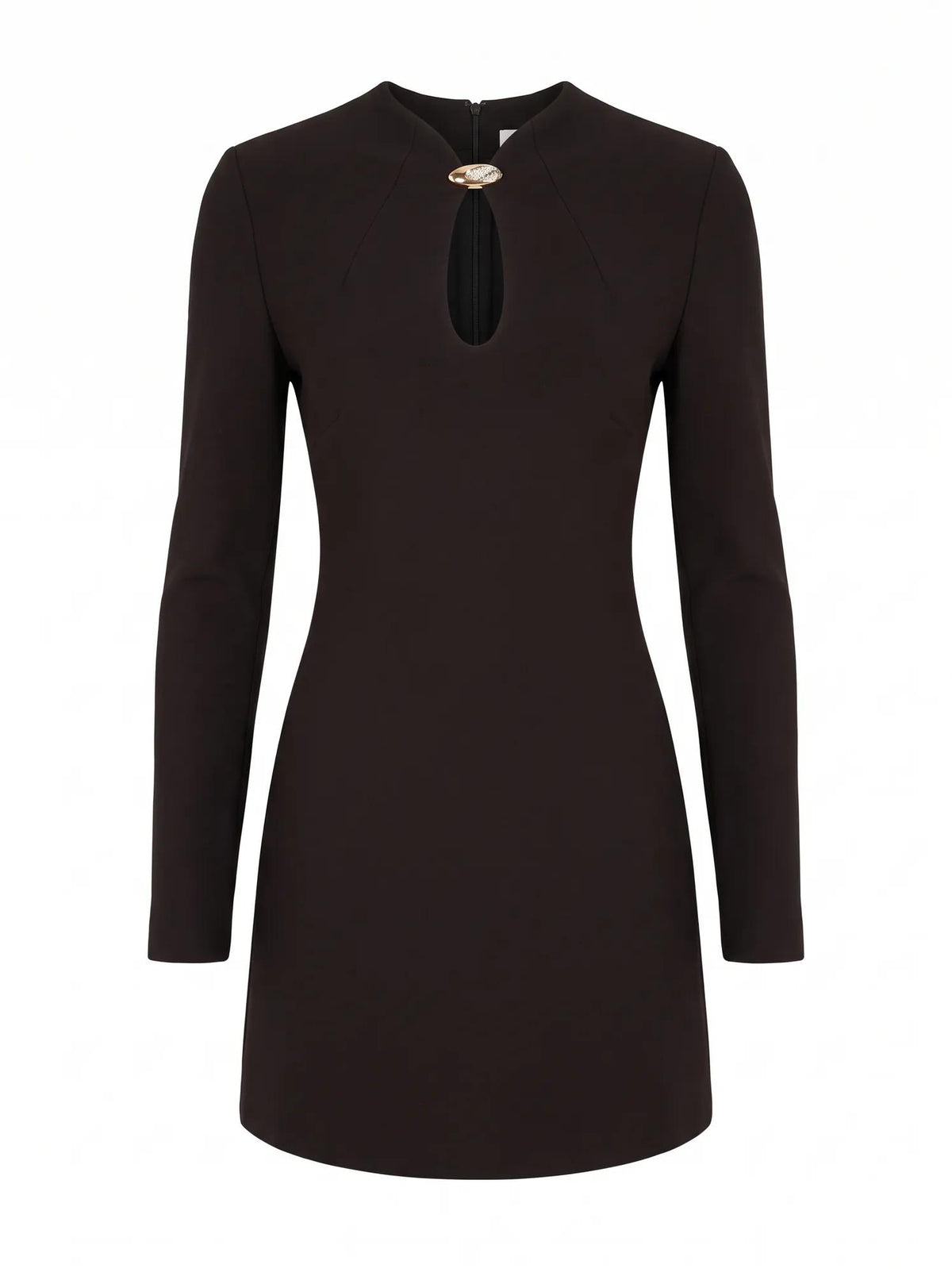 Dylan Long Sleeve Keyhole Mini Black_mannequin