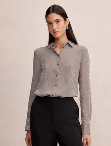 Solara Stripe Shirt Khaki Stripe