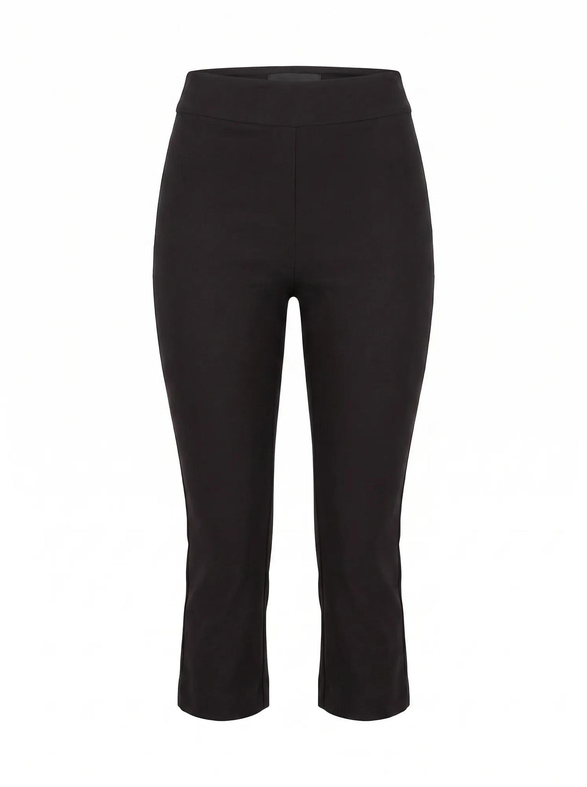 Alexis Flared Hem Capri Black_mannequin