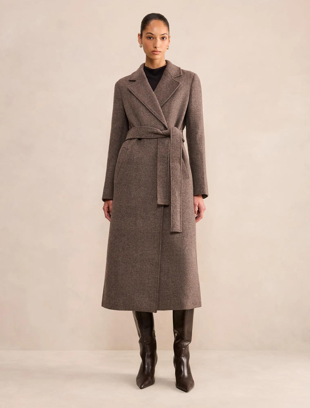Scout Double Breasted Coat Brown Set