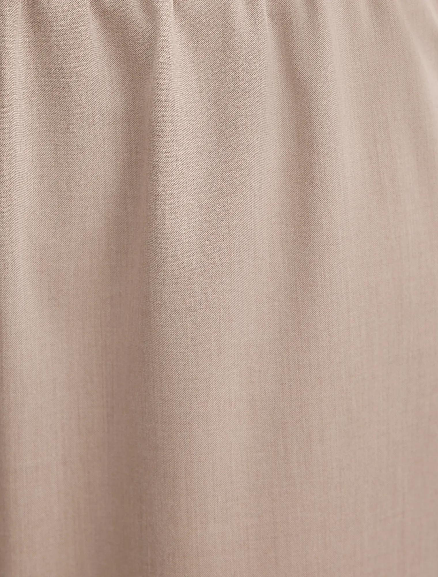 Ella Elastic Wide Leg Pant Neutral