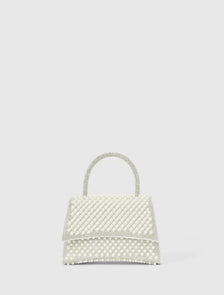 Eliana Pearl Sparkle Top Handle Silver/ Pearl
