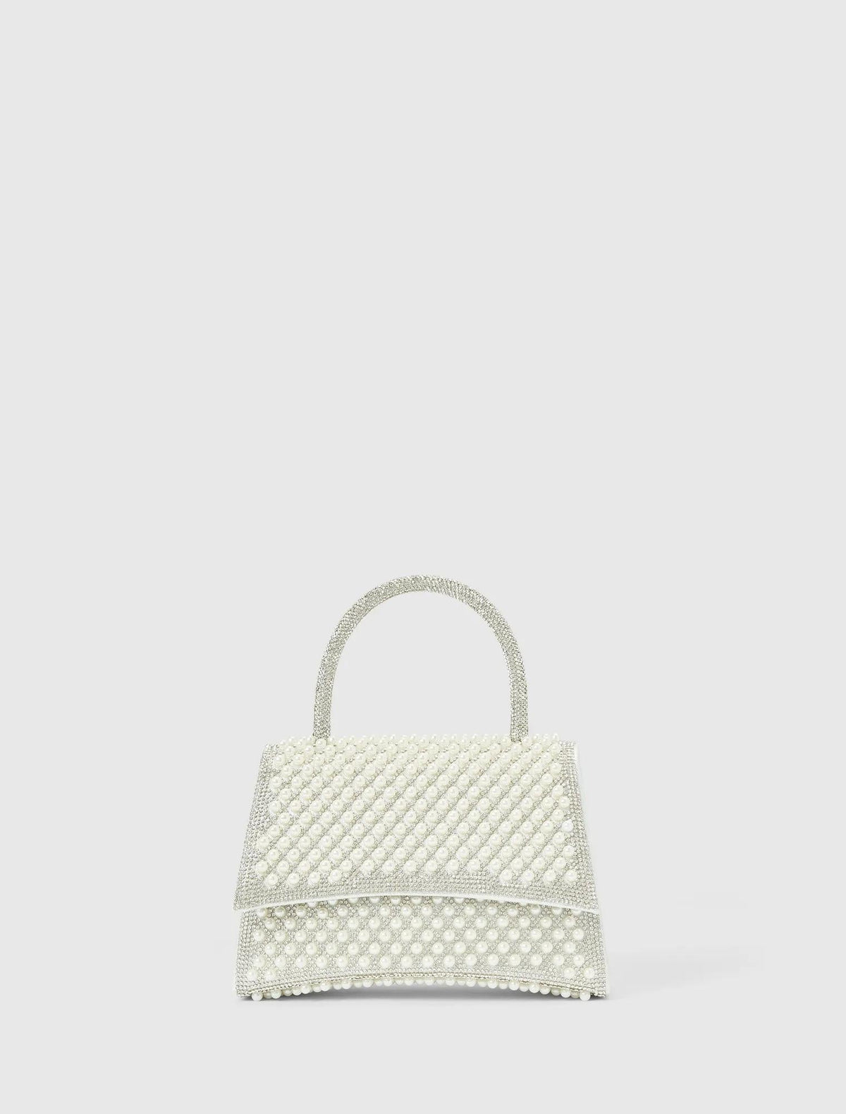 Eliana Pearl Sparkle Top Handle Silver/ Pearl