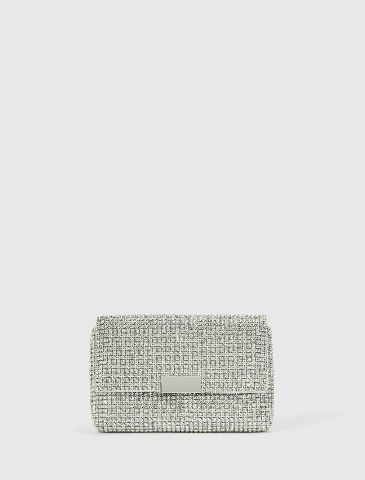 Gia Sparkle Clutch Silver_mannequin