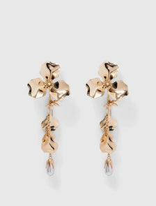 Signature Bea Flower Statement Earring Gold_mannequin