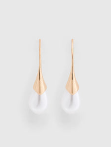 Poppy Pearl Droplet Earring Pearl/Gold