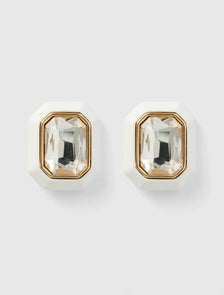 Fran Frame Stone Stud White/ Crystal_mannequin