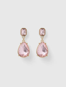 Sia Stone Drop Earring Pink_mannequin