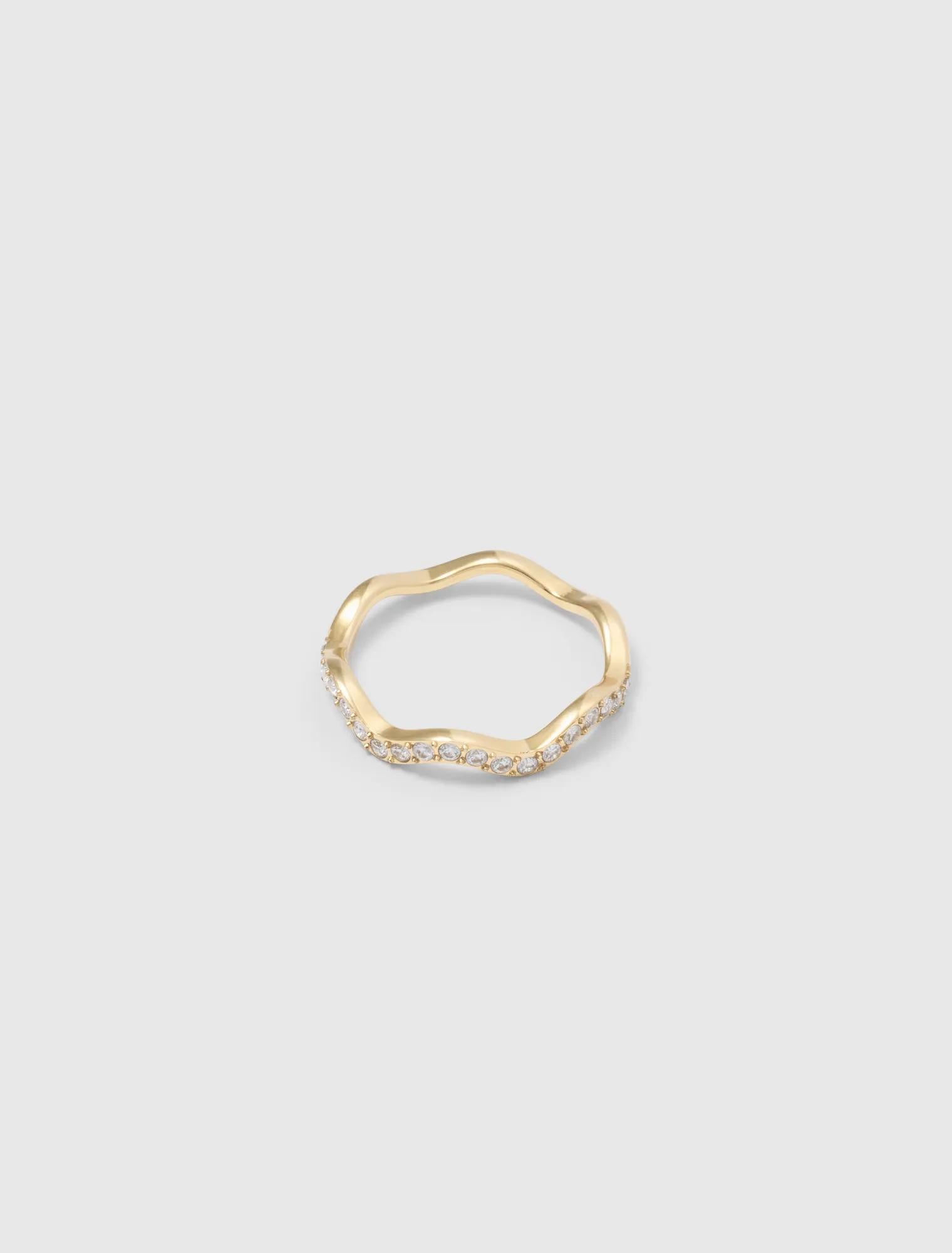 Willow Stone Ring Gold Plated