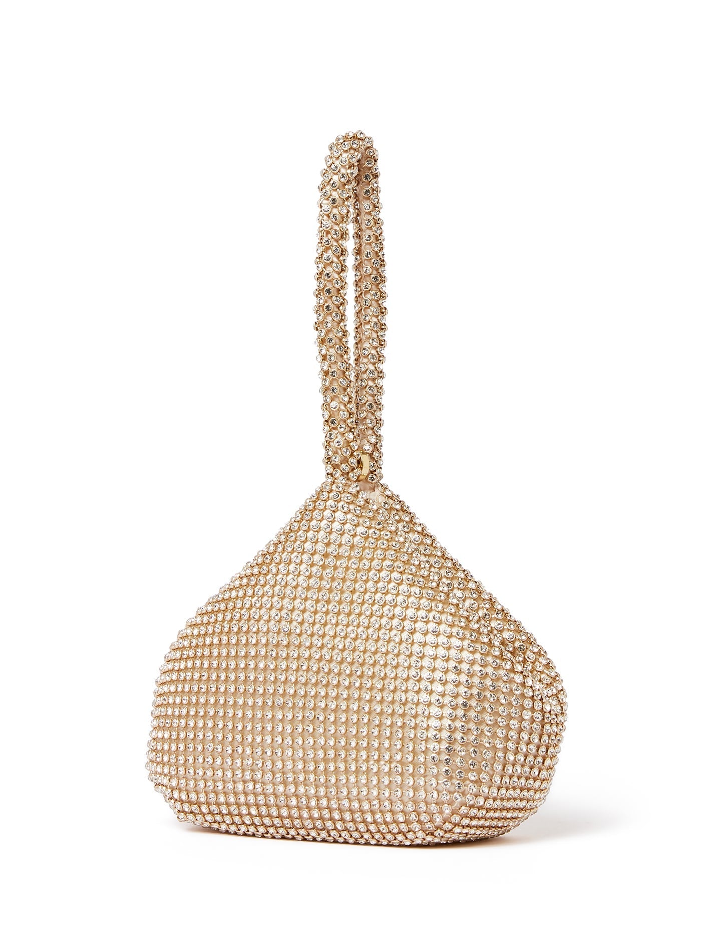 Lea Diamante Pouch Gold_mannequin