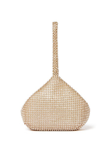 Lea Diamante Pouch Gold_mannequin