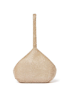 Lea Diamante Pouch Gold_mannequin