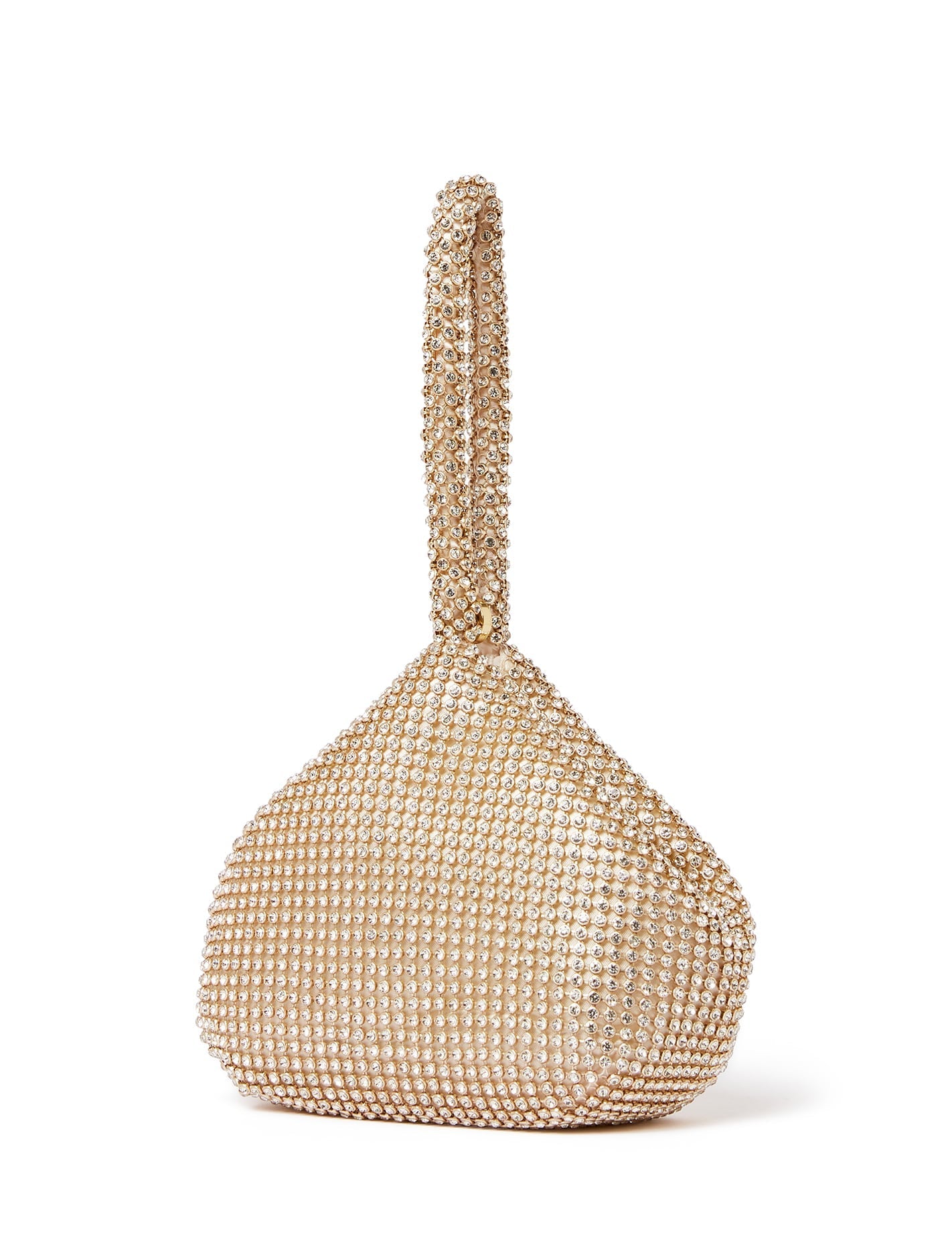 Lea Diamante Pouch Gold_mannequin