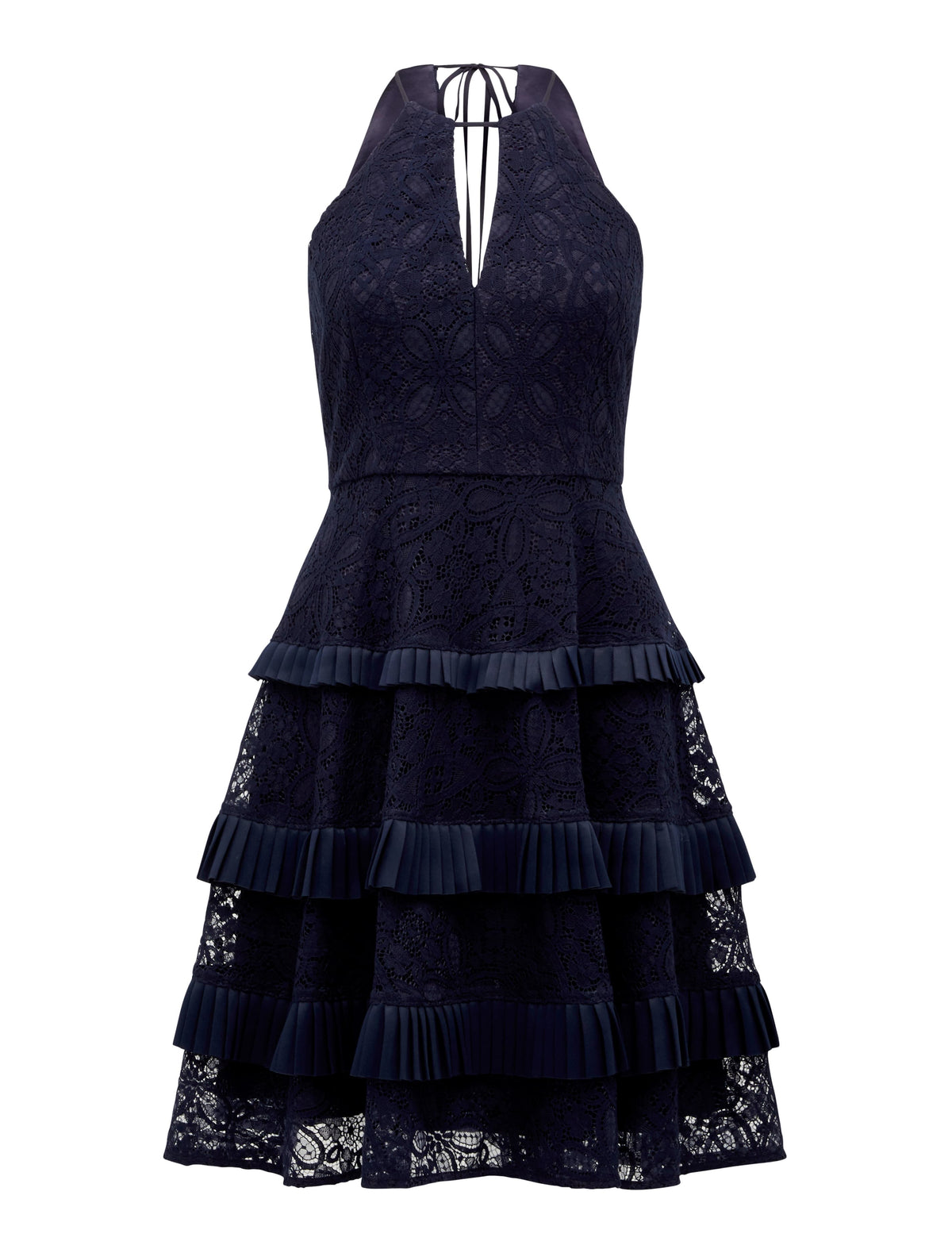ELANDRA LACE HALTER DRESS Navy_mannequin