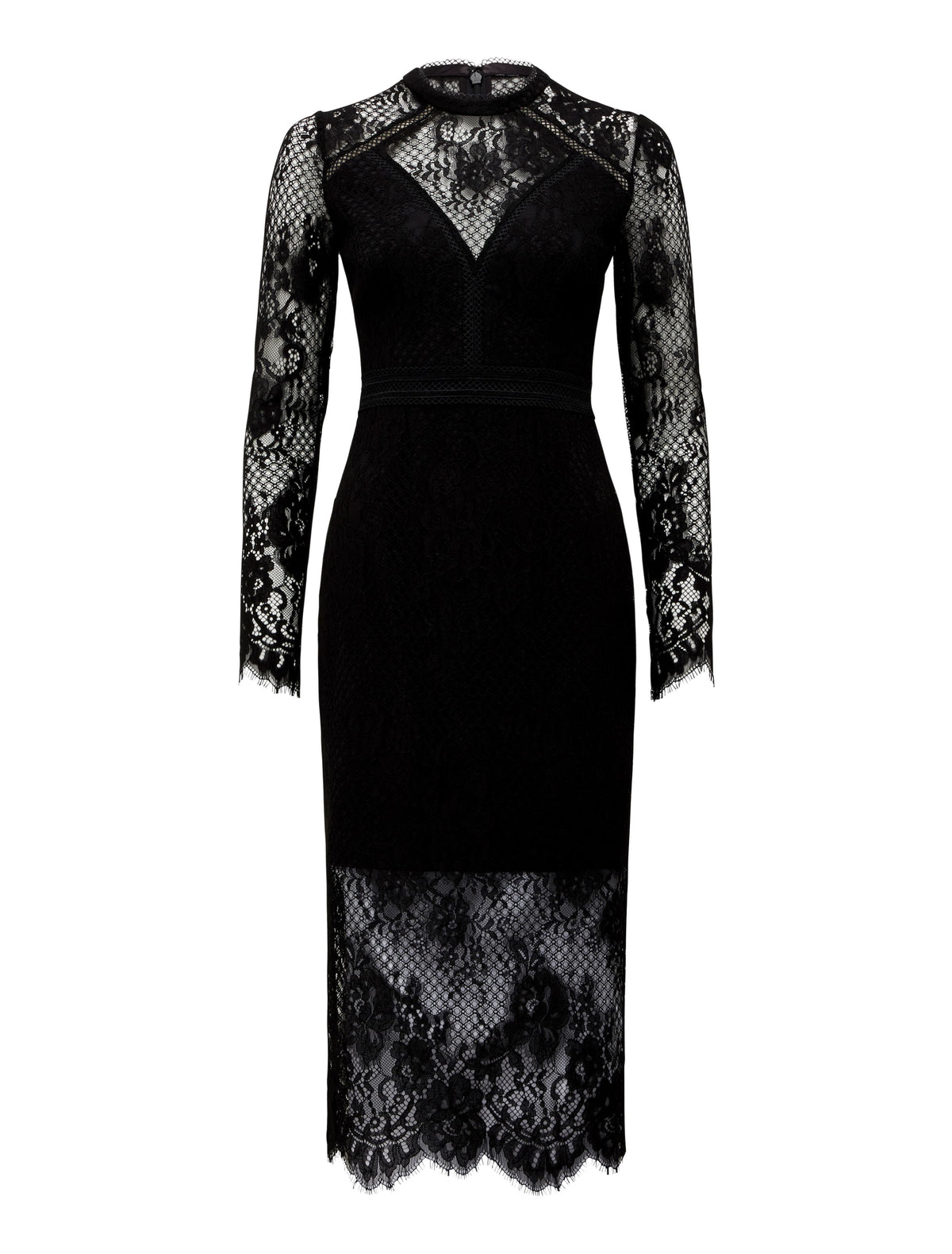 RIVKA LACE MIDI Black_mannequin