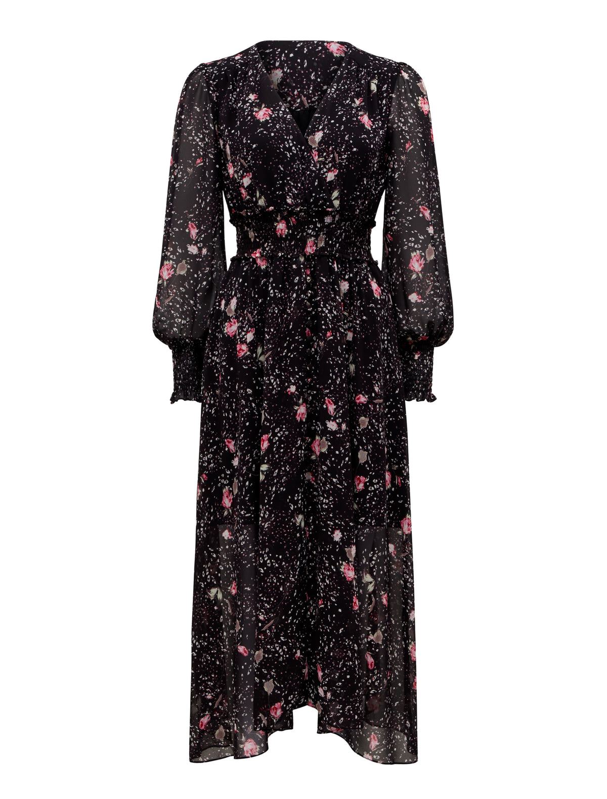 EVIE MIDI DRESS LEOPARD ROSE_mannequin