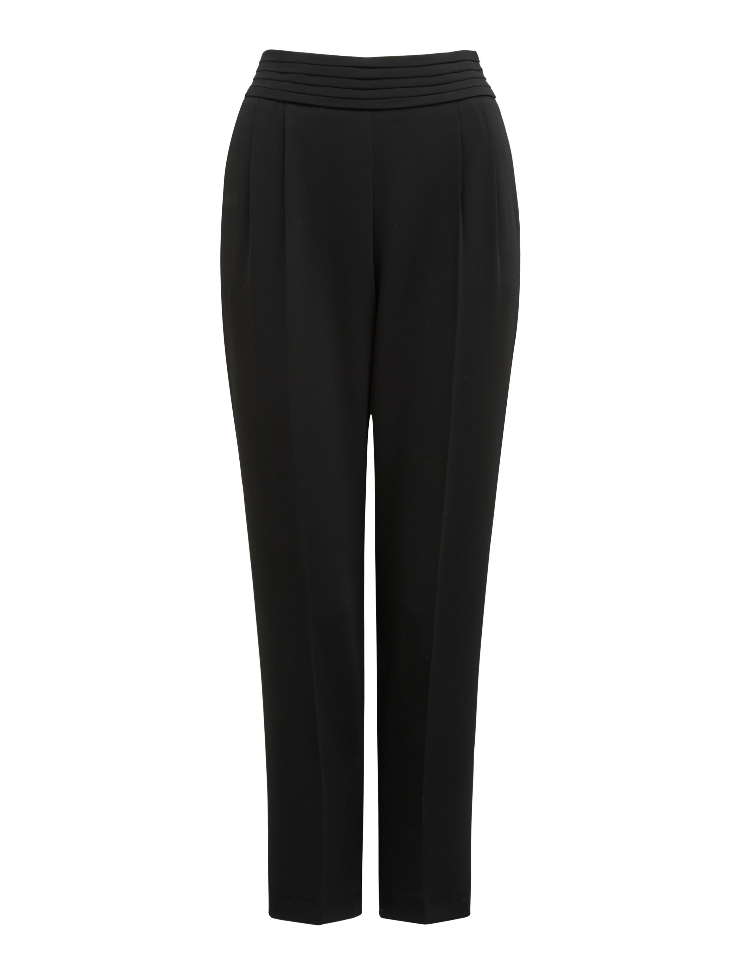 Zoe Pleated Elastic Back Pant Black_mannequin