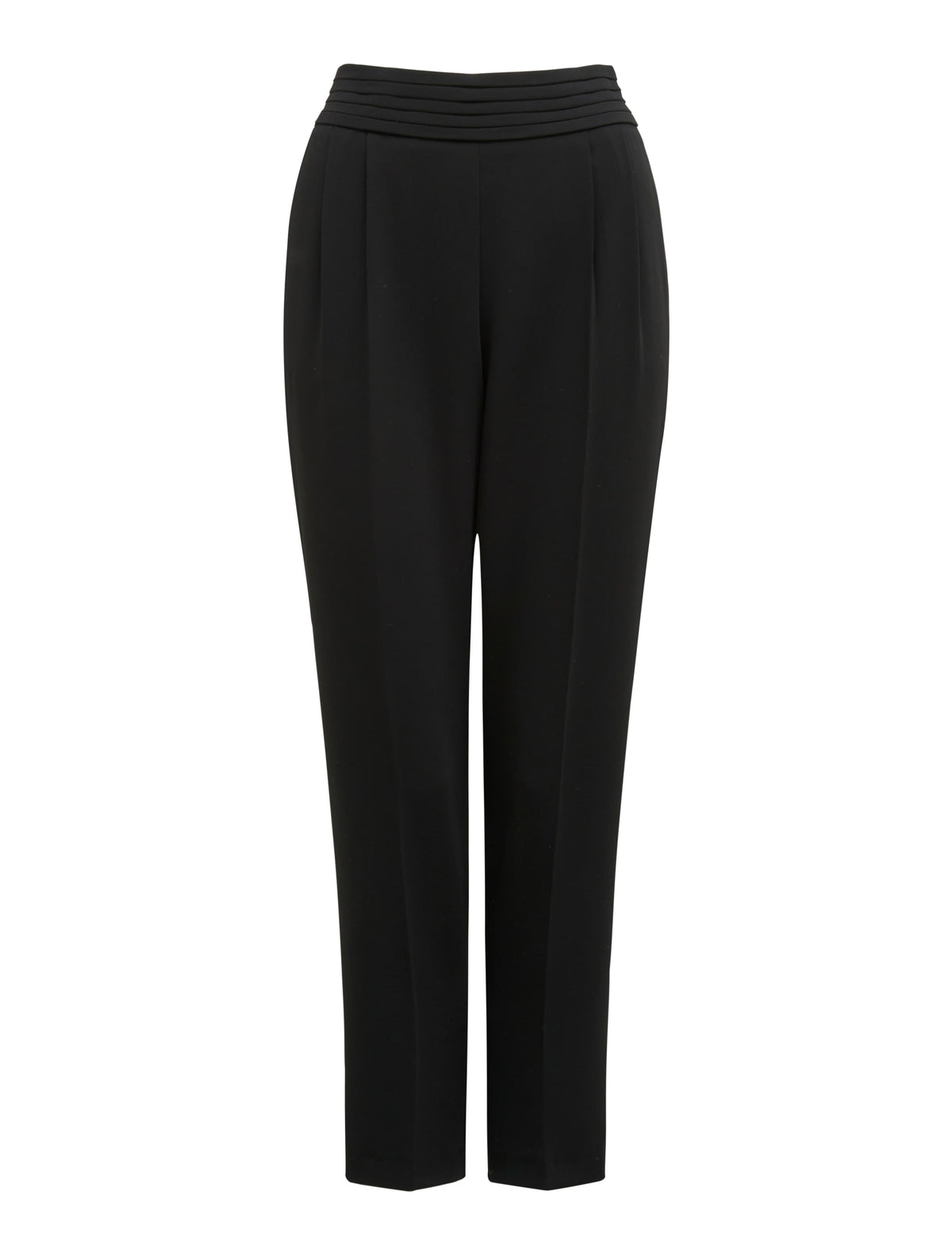 Zoe Pleated Elastic Back Pant Black_mannequin
