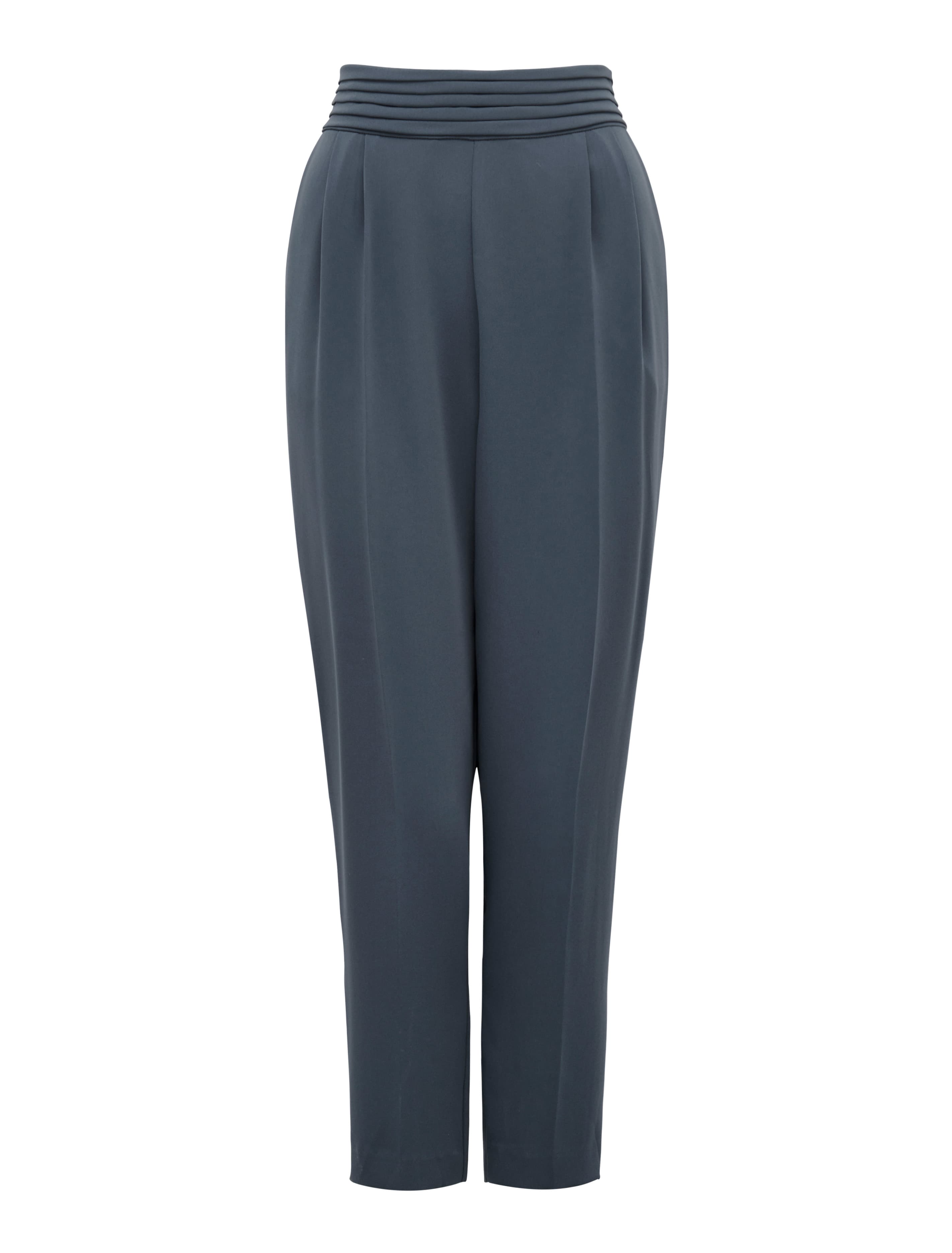 ZOE PLEATED ELASTIC BACK PANT Blue_mannequin