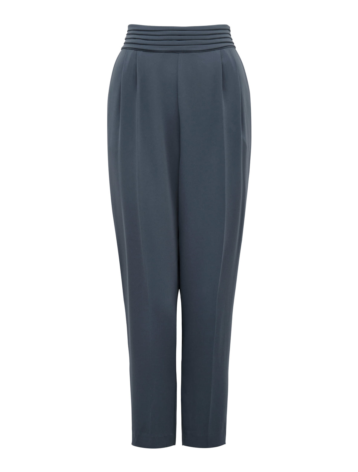 ZOE PLEATED ELASTIC BACK PANT Blue_mannequin