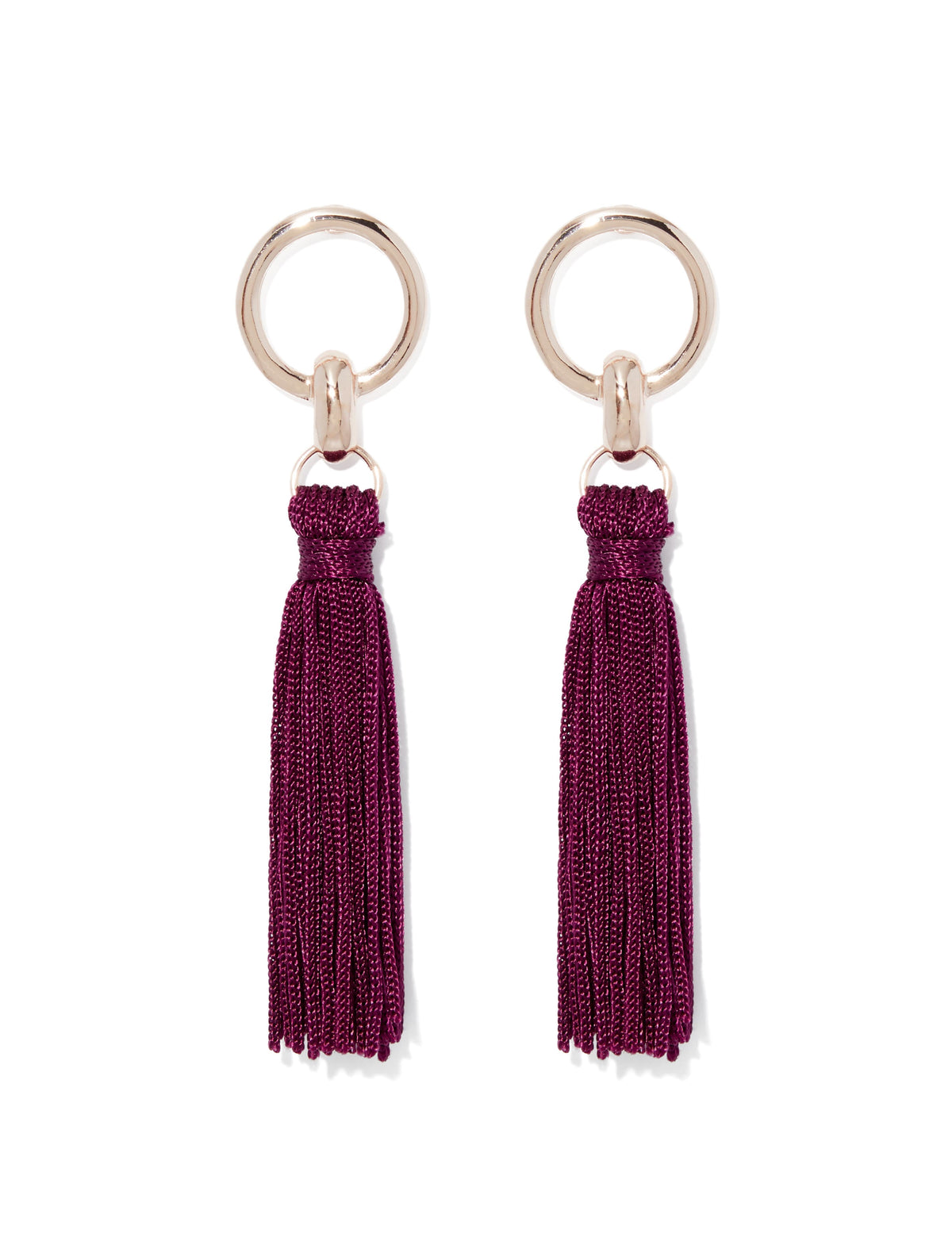 NELLIE TASSEL AND CIRCLE DROP Plum_mannequin