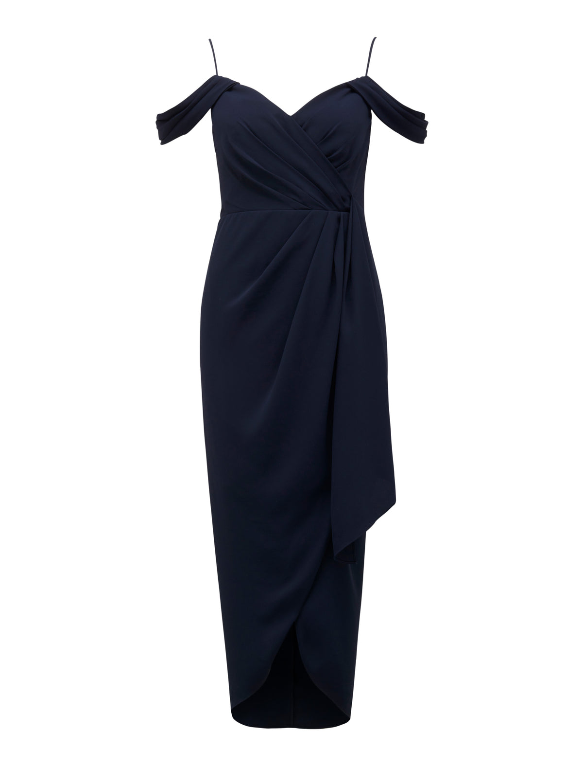 Hadley Waterfall Midi Dress Navy_mannequin