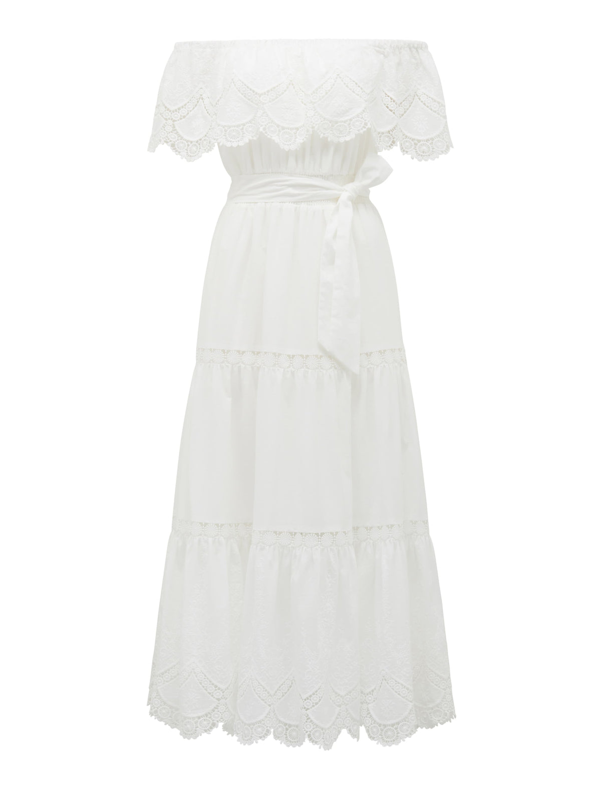 Phoebe Shirred Maxi Dress Porcelain_mannequin
