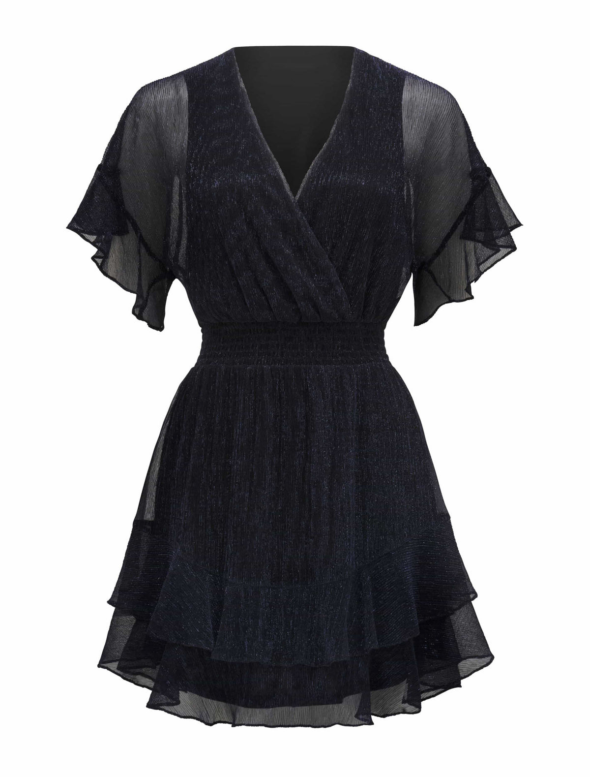 SOPHIE PLISSE MINI DRESS Navy_mannequin