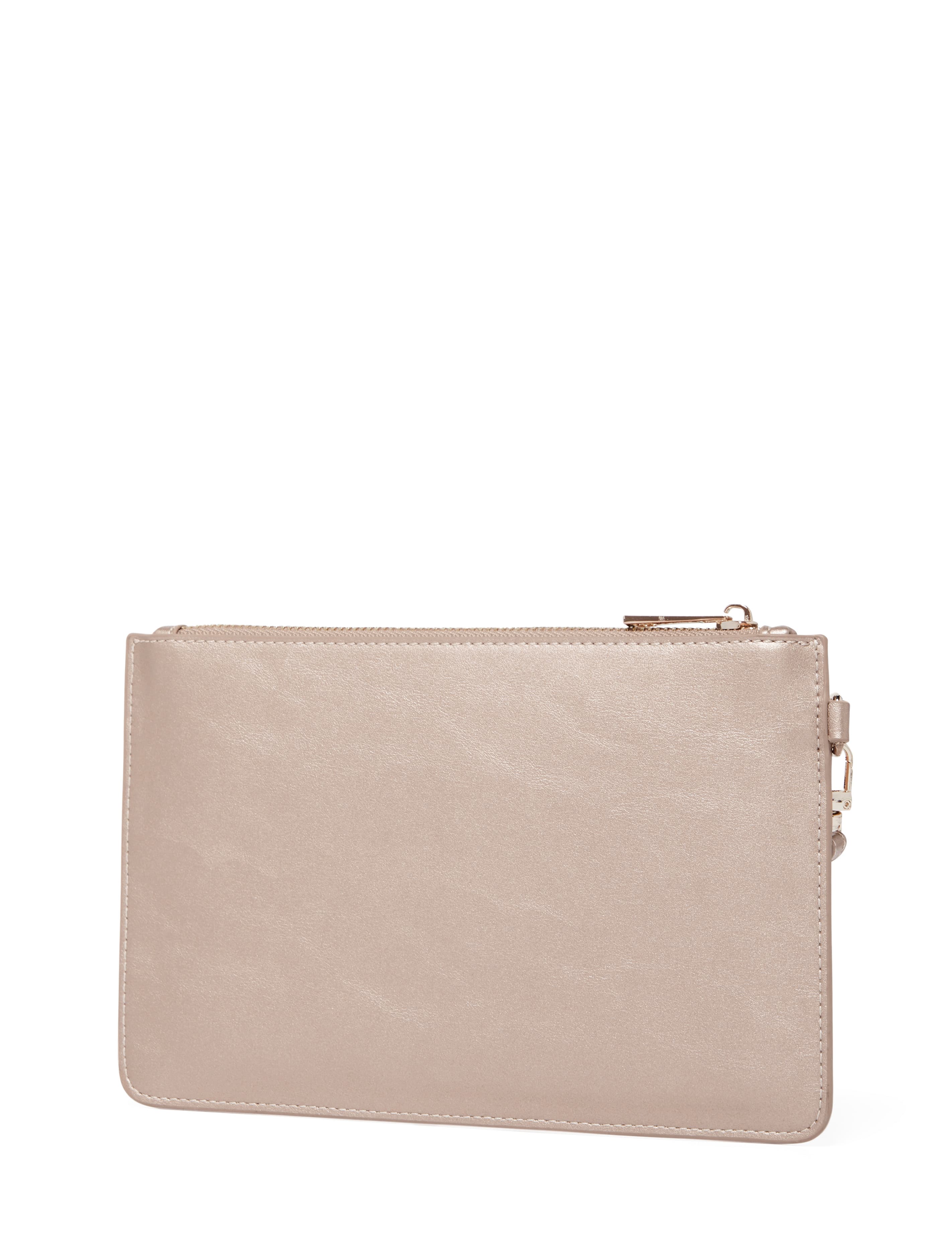 Melanie Zip Top Pouch Rose Gold_mannequin