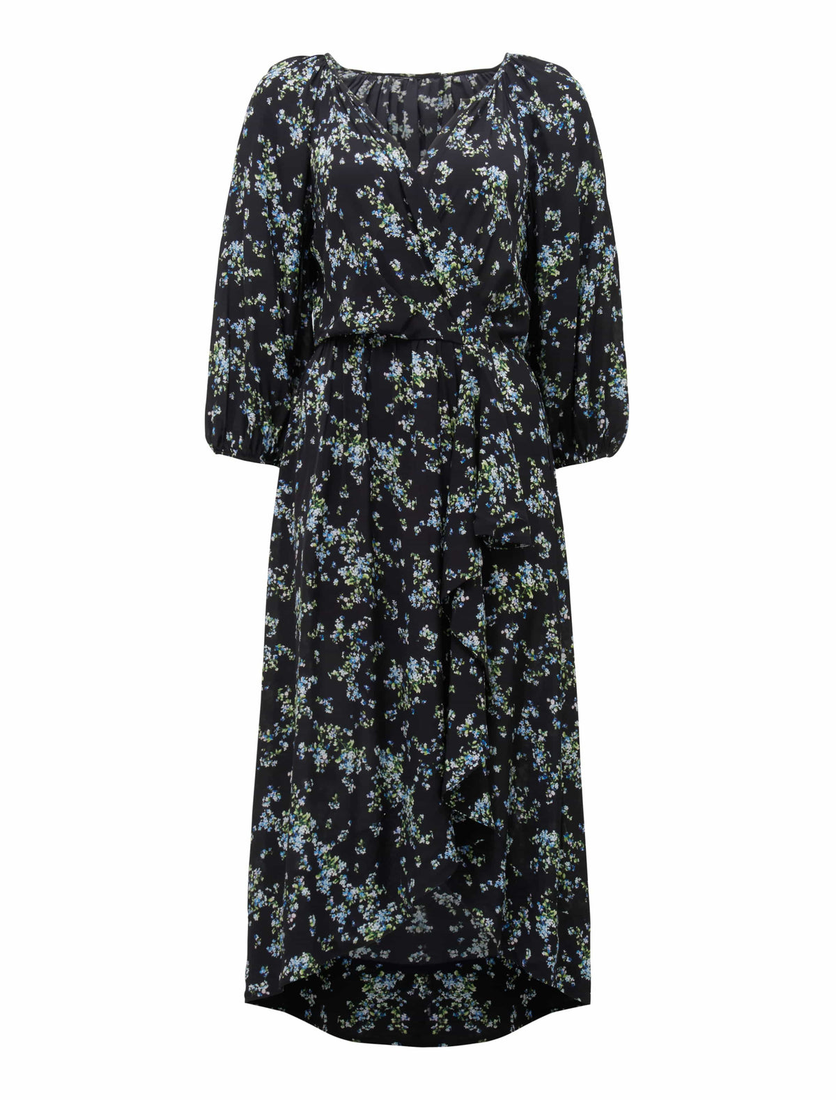 Maya Frill Wrap Midi Dress Whisper Ditsy_mannequin