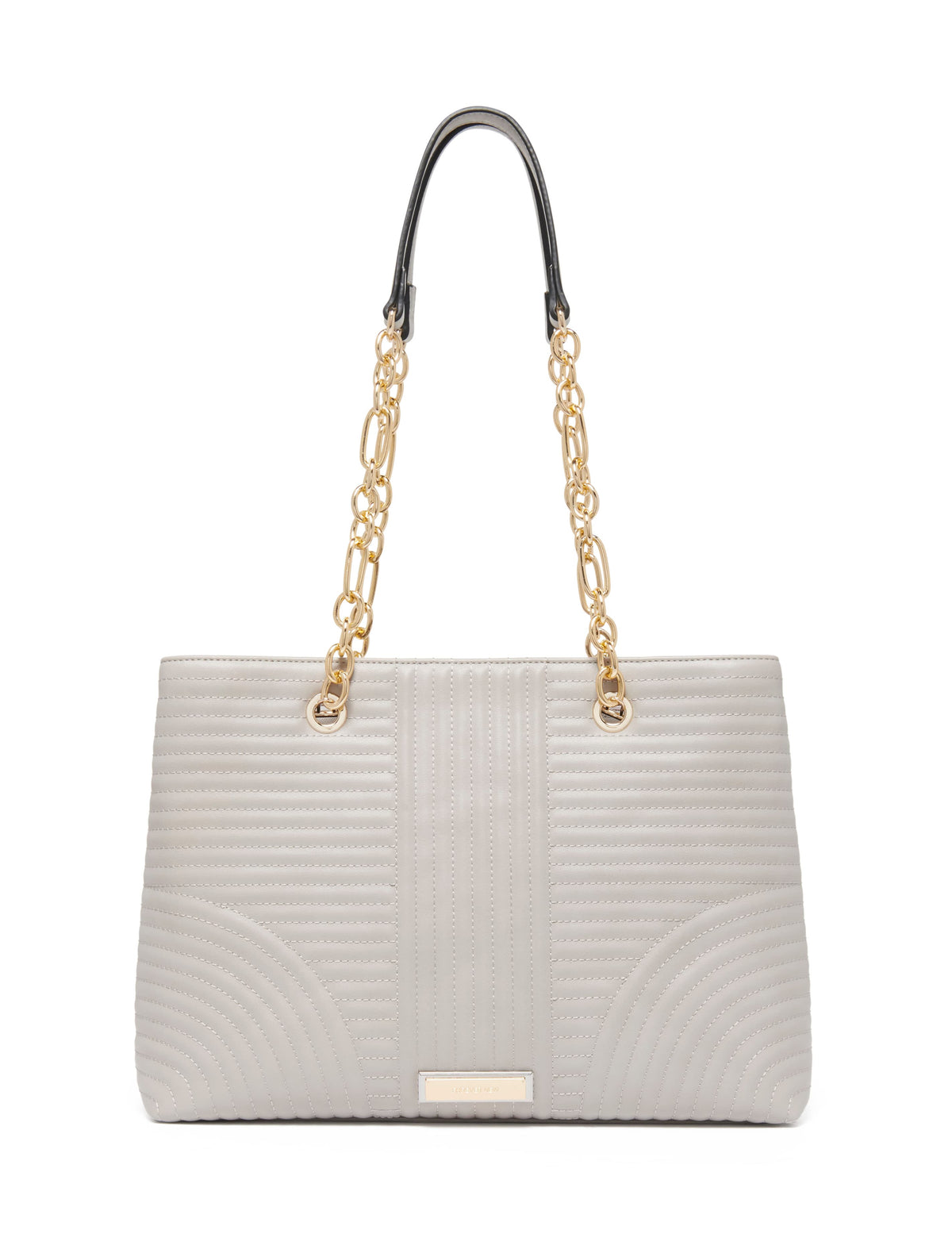 Clarissa Quilted Chain Tote Grey_mannequin