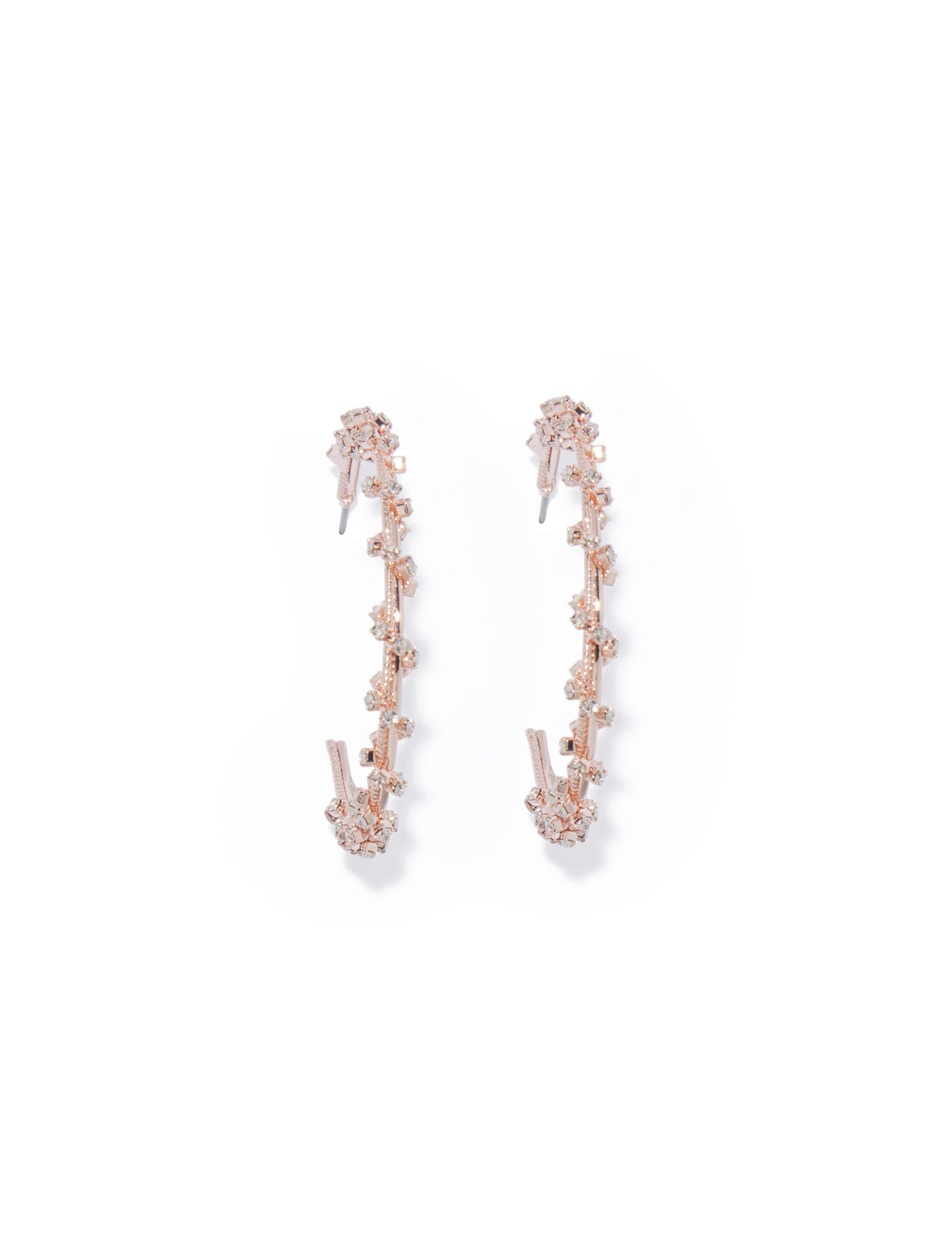 Amanda Dainty Detail Hoop Rose Gold_mannequin