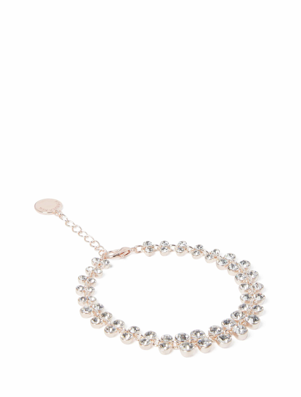 Astrid Double Stone Bracelet Rose Gold_mannequin