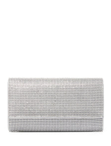 Hannah Heatfix Foldover Clutch Silver_mannequin