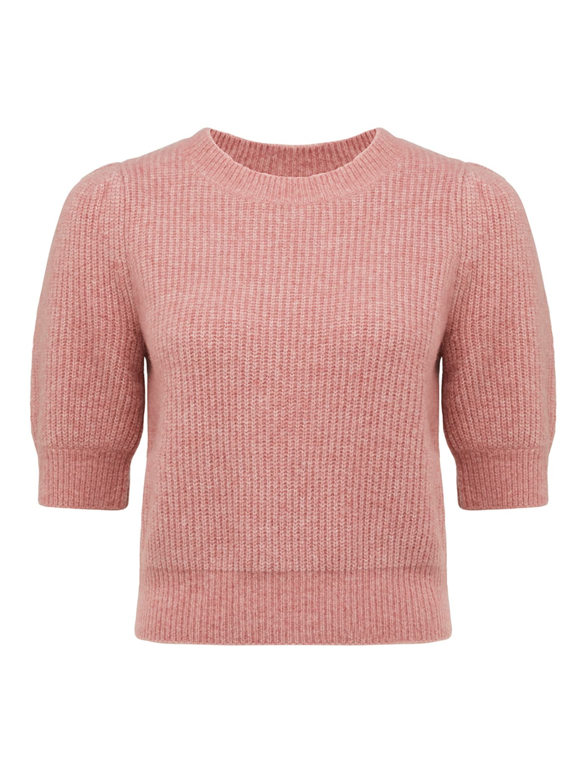 Carina Brushed Puff Sleeve Knit Tee Pink_mannequin