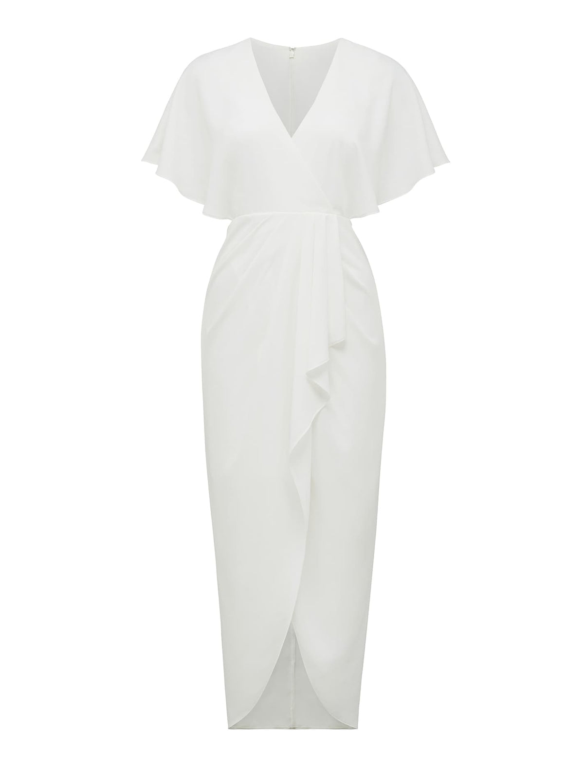 Jasmine Batwing Wrap Midi Dress Porcelain_mannequin