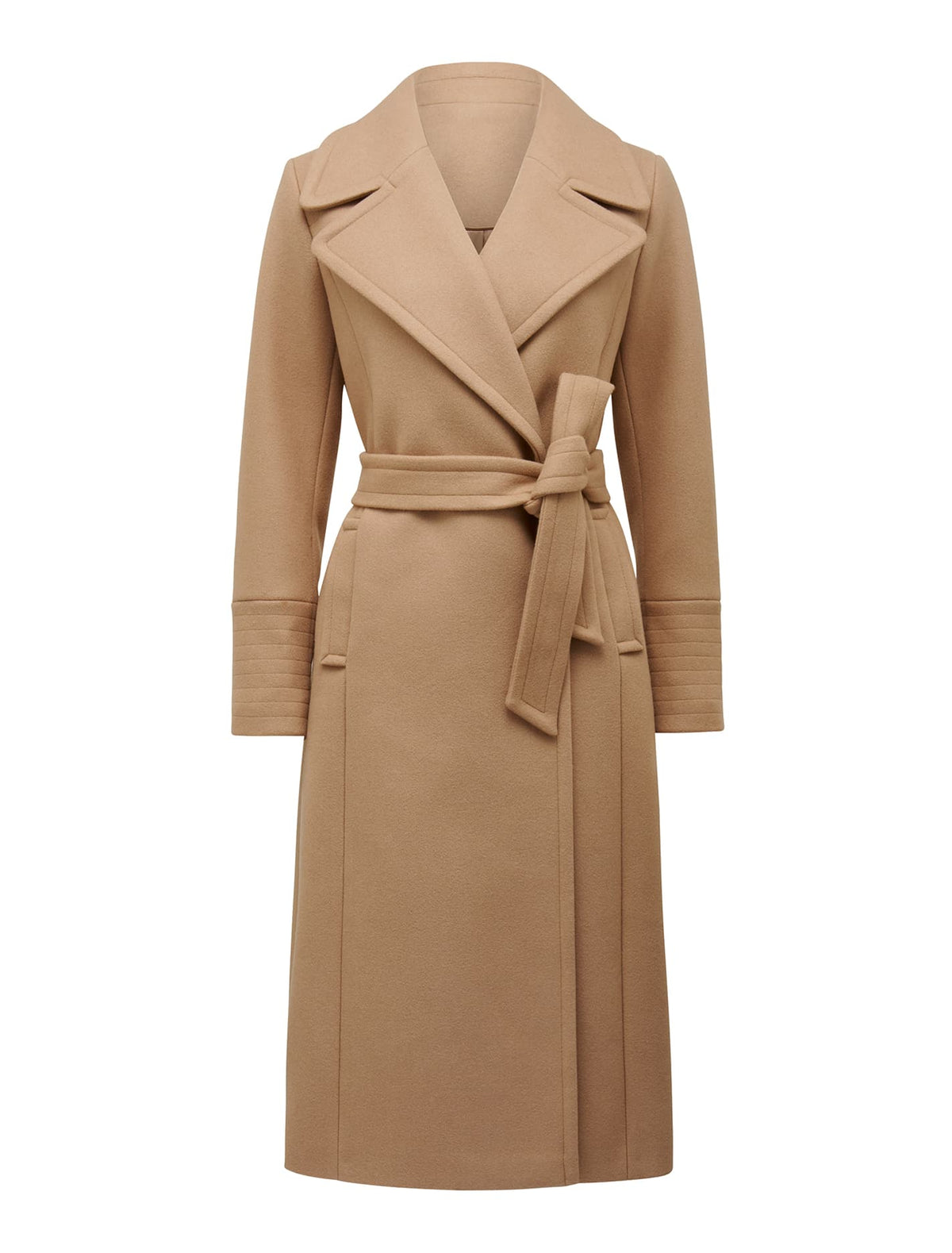 Bambie wrap coat Camel_mannequin