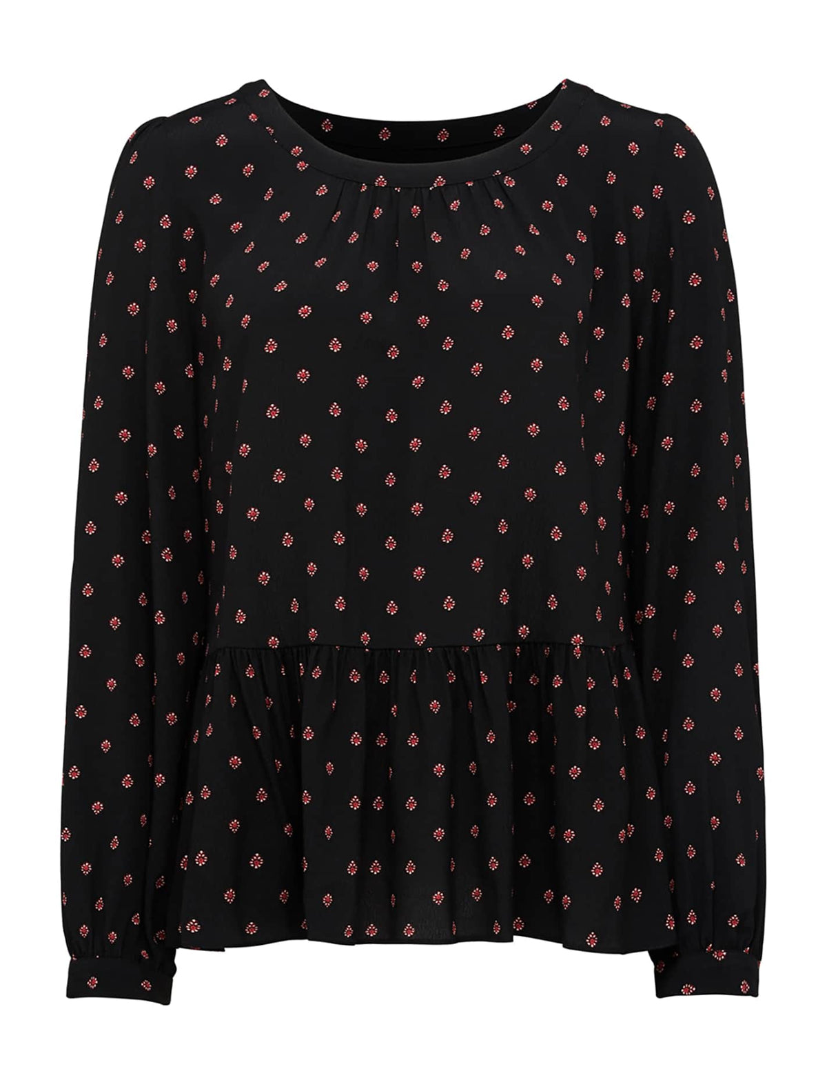Jody Smock Blouse Majorelle Ditsy_mannequin