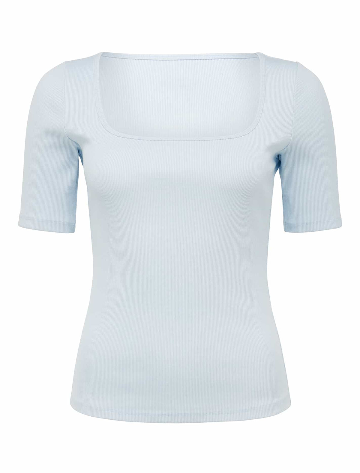 Maddie Square-Neck Rib Tee Eggshell Blue_mannequin