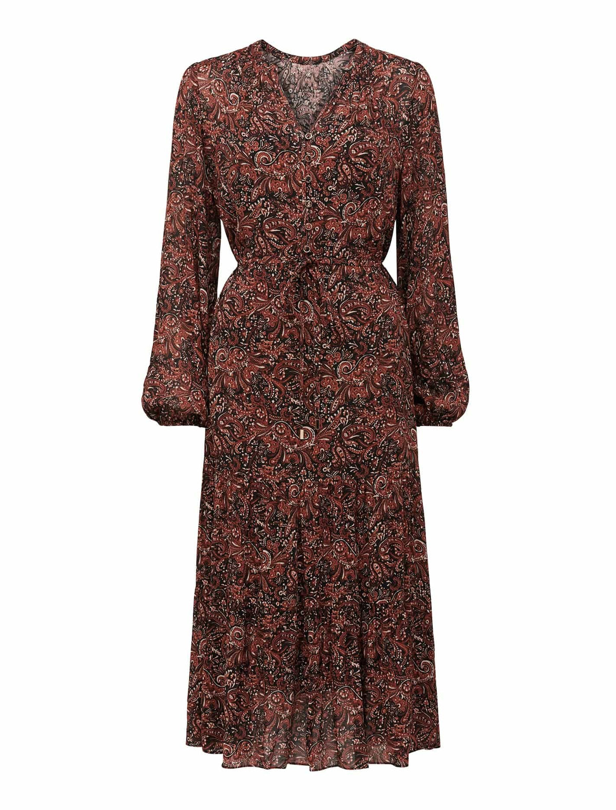 Mika Smock Midi Dress Folk Paisley_mannequin