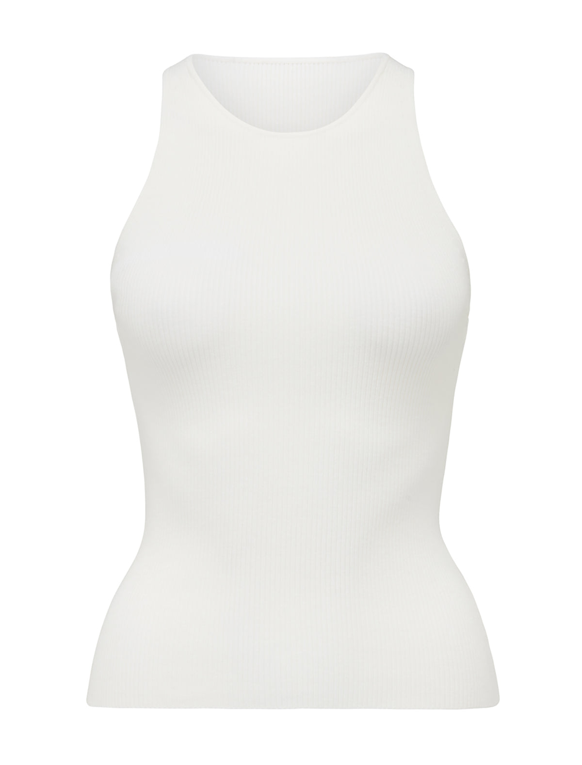 Lia Racer Knit Tank Porcelain_mannequin