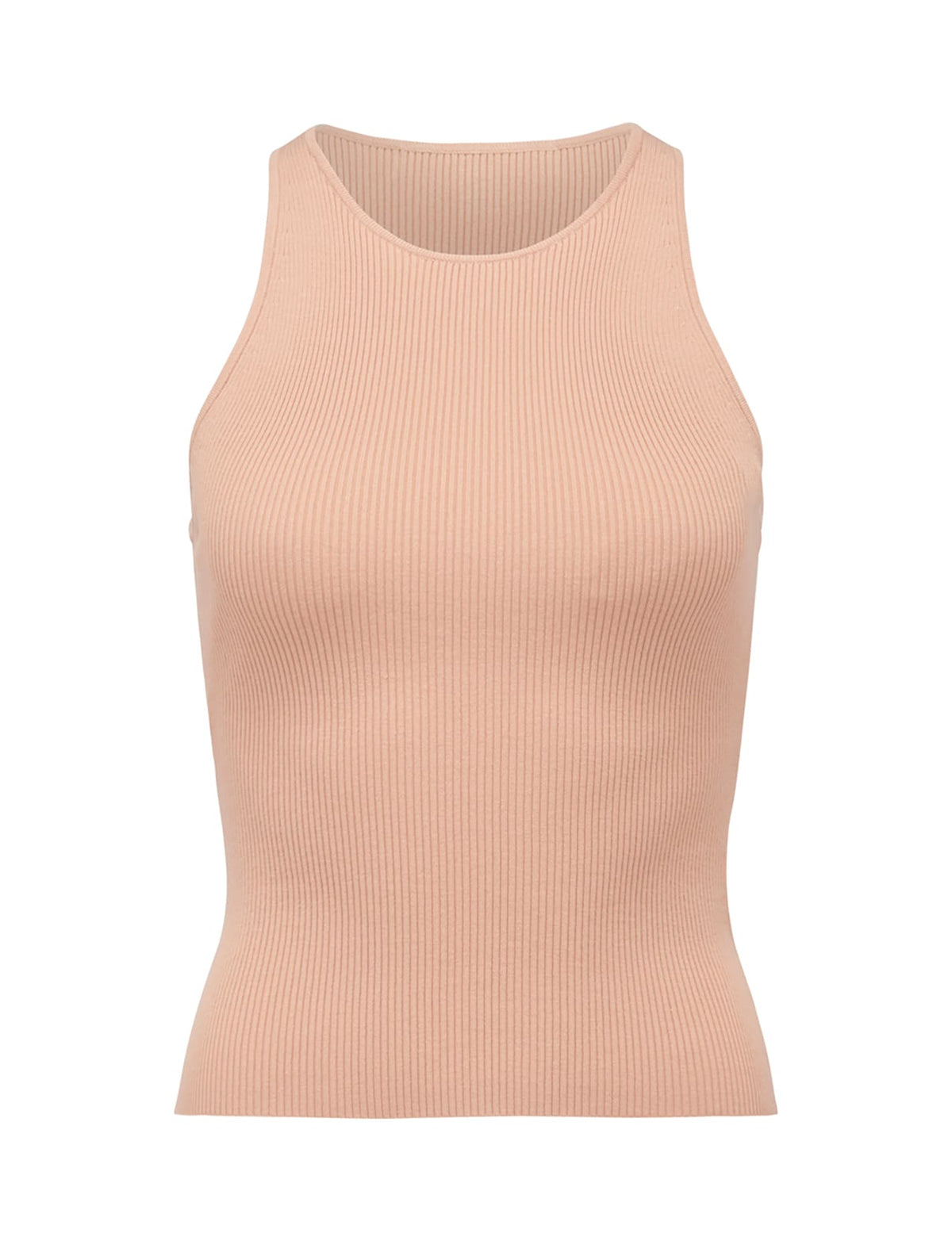 Lia Racer Knit Tank Flush Pink_mannequin