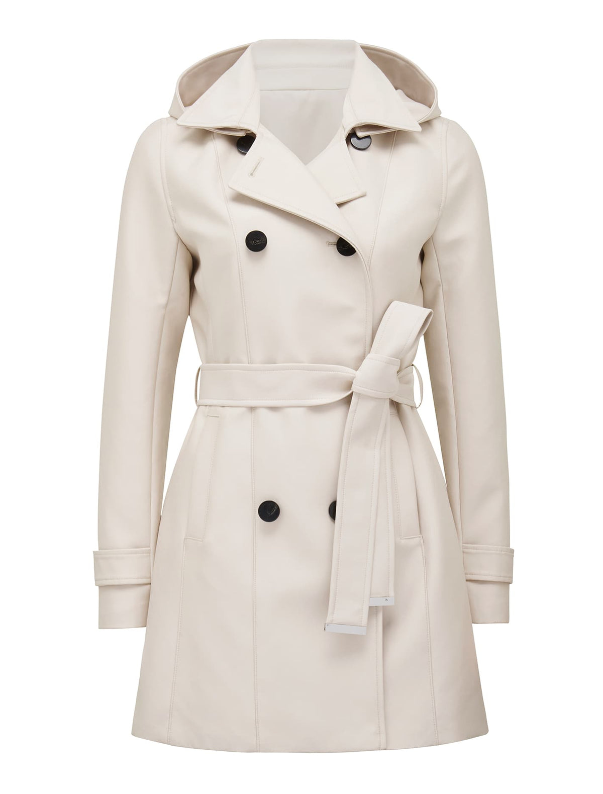 Chloe hooded trench Stone_mannequin