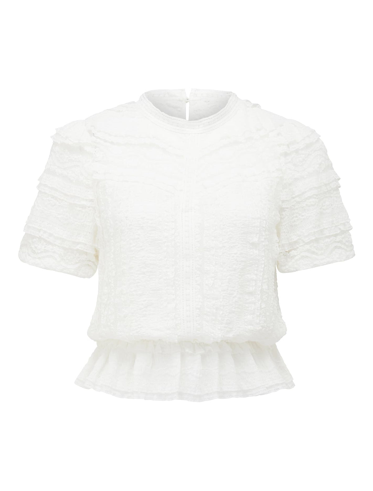 Amy Lace peplum blouse Porcelain_mannequin