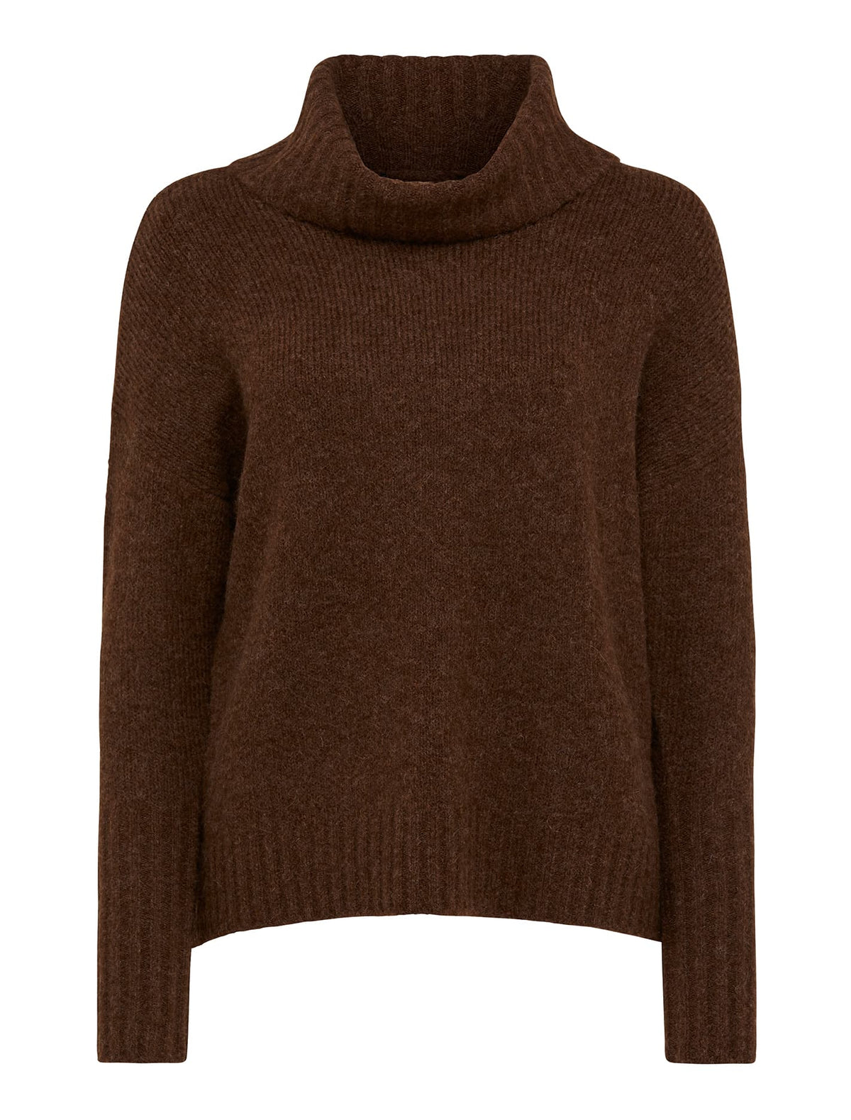 Mayleen Roll Neck Jumper Chocolate_mannequin