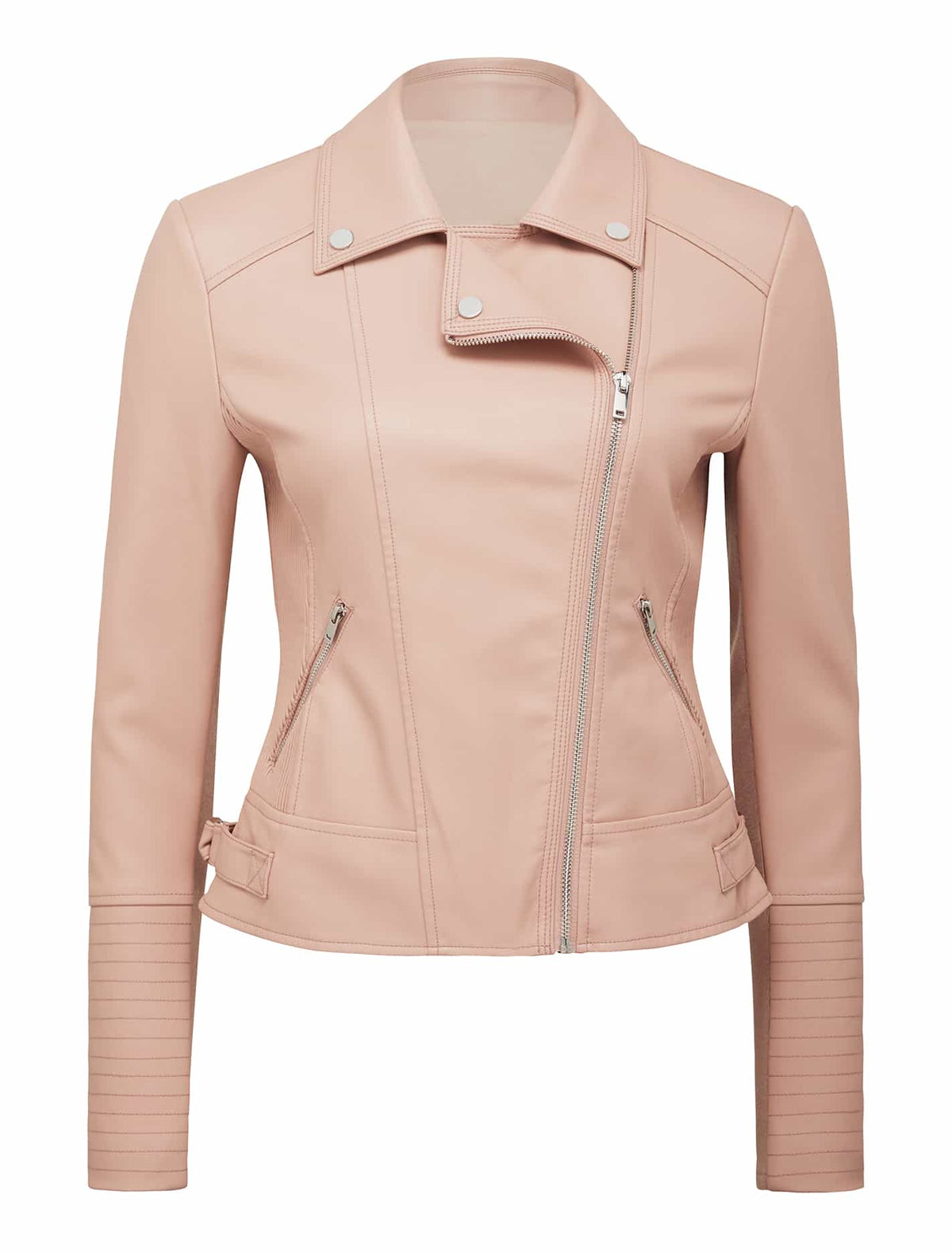 Bobbie Fitted biker Soft Romance_mannequin