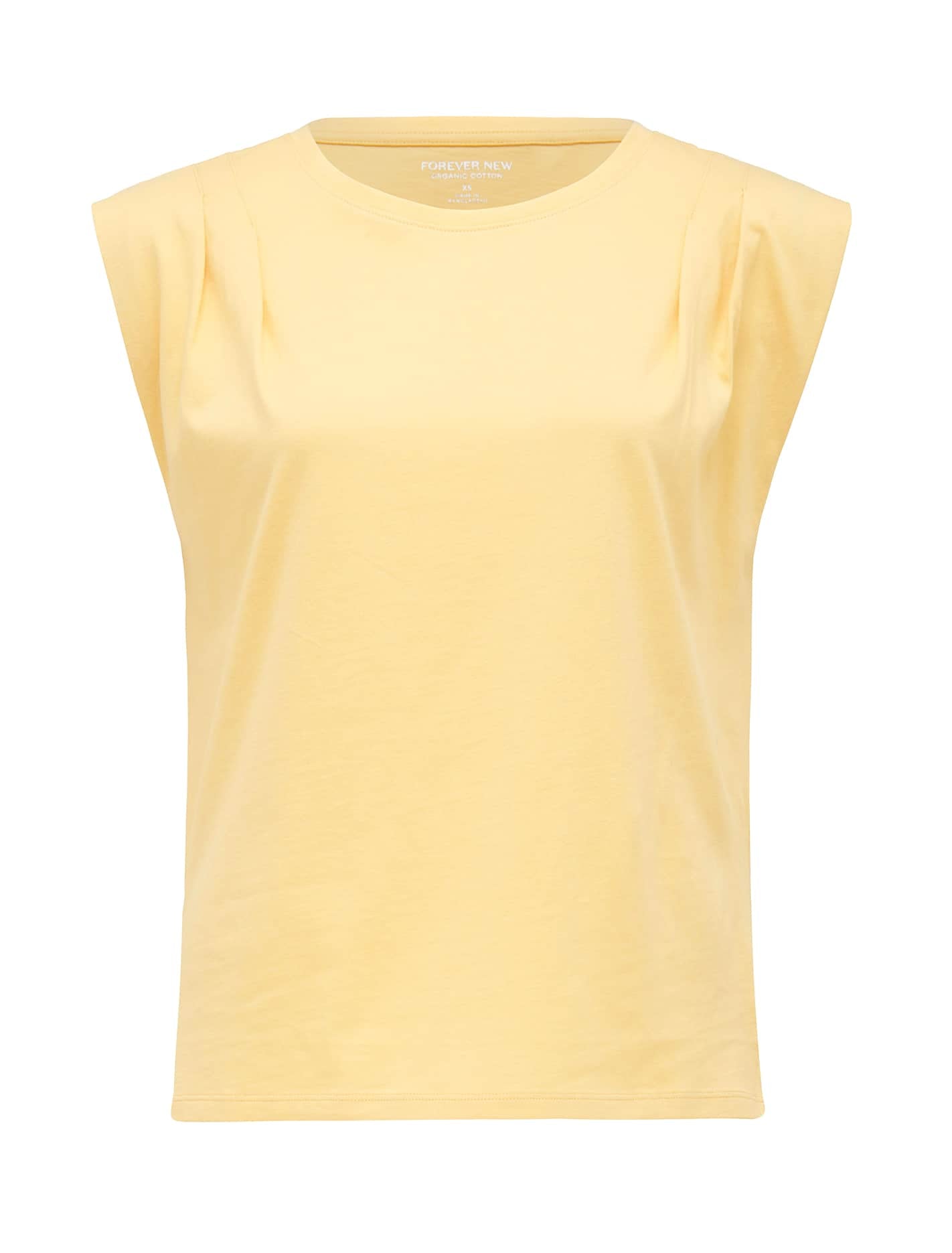 Shelby Pleat-Shoulder Tank Soft Mango_mannequin