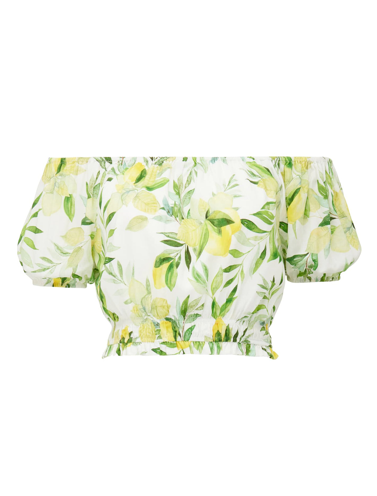 Eliza Off Shoulder Co ord Summer Lemons_mannequin
