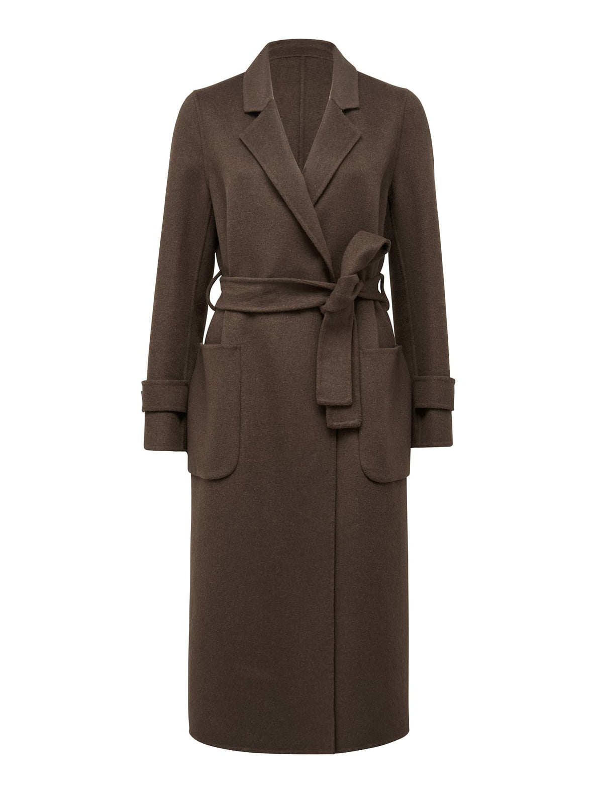 Hanna wrap coat Chocolate_mannequin
