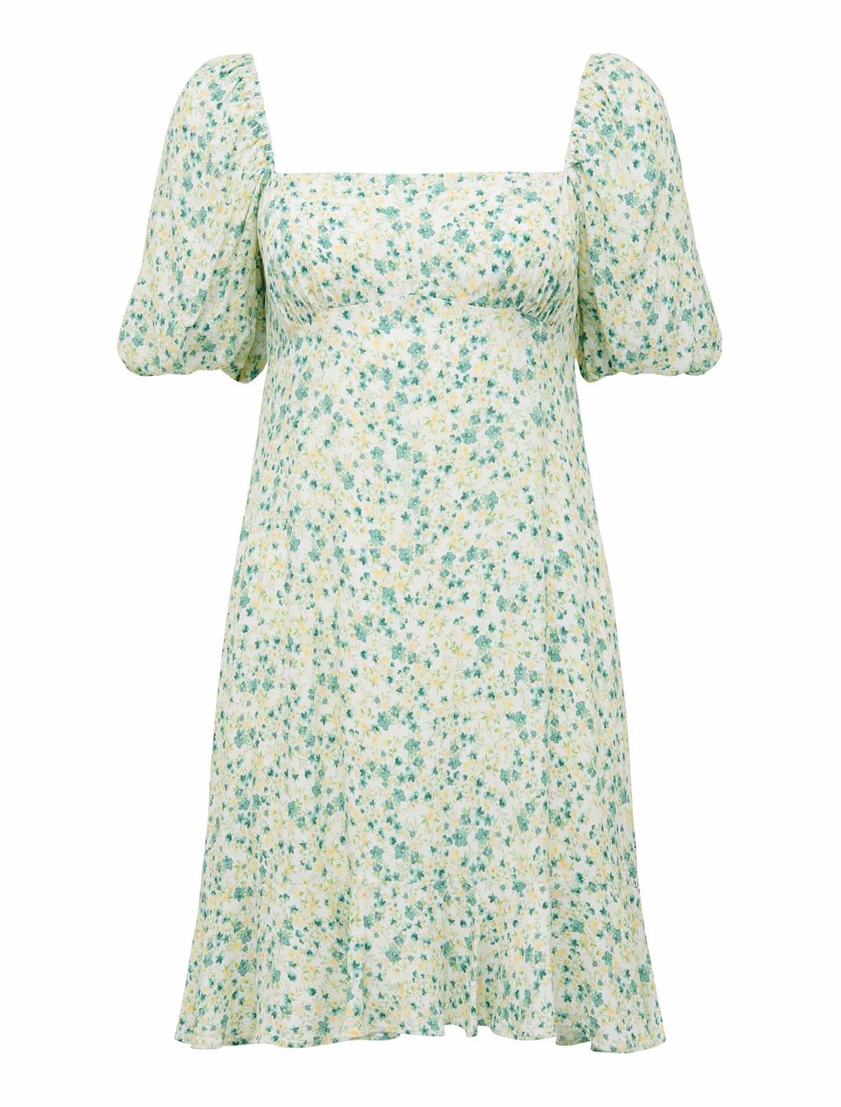Veronica Puff Sleeve Sun Dress Riviera Ditsy_mannequin